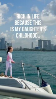 Someday Velda will find her tribe and she’ll be talking about her childhood experiences. I hope she shares about growing up with a boat.

Her friends might think her moms are rich, but honestly, we are just crazy lunatics who decided if not now, then when? Running a yacht chartering business is crazy, but our goal is always about being rich in experiences.

If you also want your child to have a memorable childhood, DM for us a join-in play date this Sunday, 10am to 2pm. Beginners welcome, child appropriate lifevests onboard:)